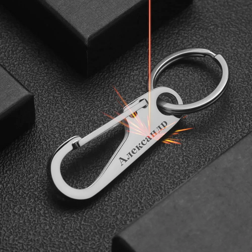 Young Men'S Accessories - 304 roestvrijstalen sleutelhanger gepersonaliseerde naam nummer