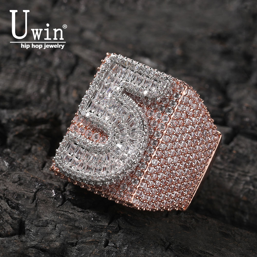 Young Men'S Accessories - Uwin Big Square Custom Rings Typografische