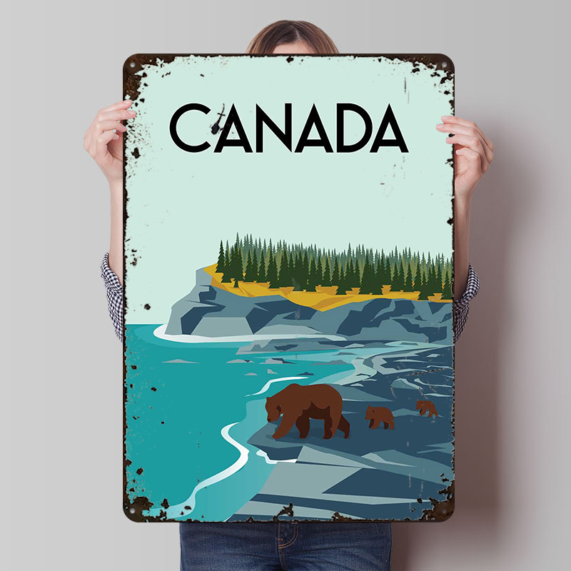Men'S Accessories Canada - Canada Travel Poster Aangepaste Wall Art