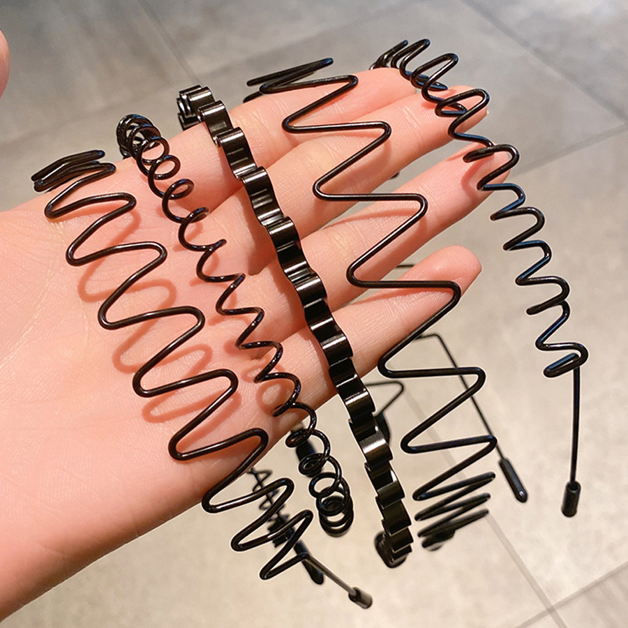Men Accessories Combo - 2-5 Stuks Golvende Haarband Lente Haar
