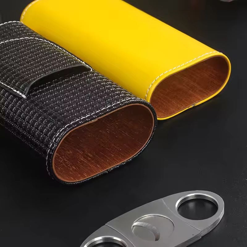 Draagbare lederen sigaren humi - Cigar Cutter Set recensie en prijs