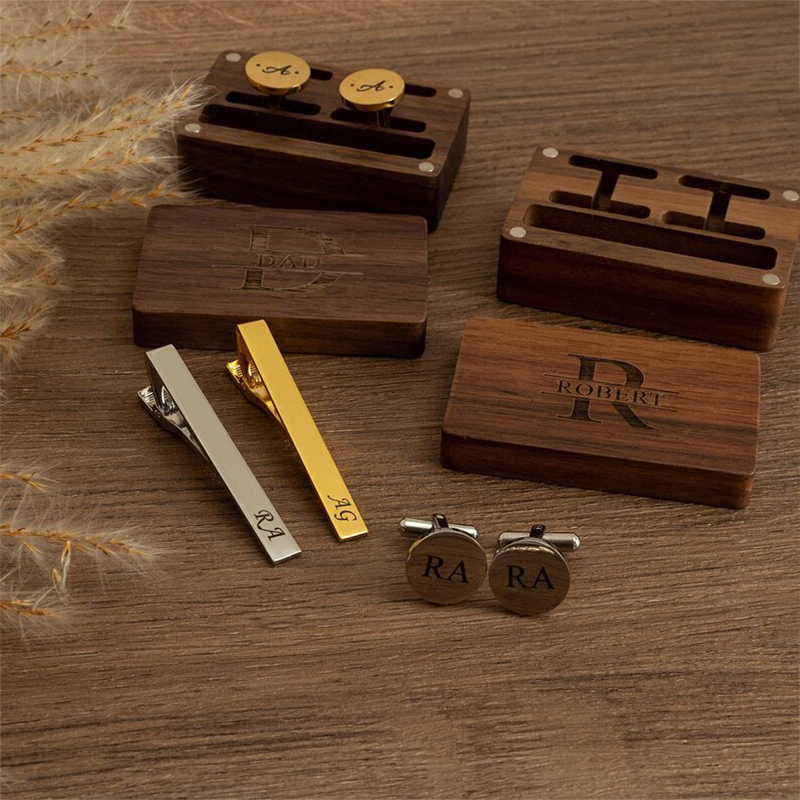 Gepersonaliseerde Bruidsjonker - Tie Clip Set recensie en prijs