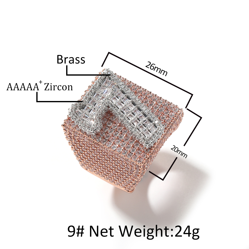 Uwin Big Square Custom Rings T - Young Men'S Accessories recensie en prijs