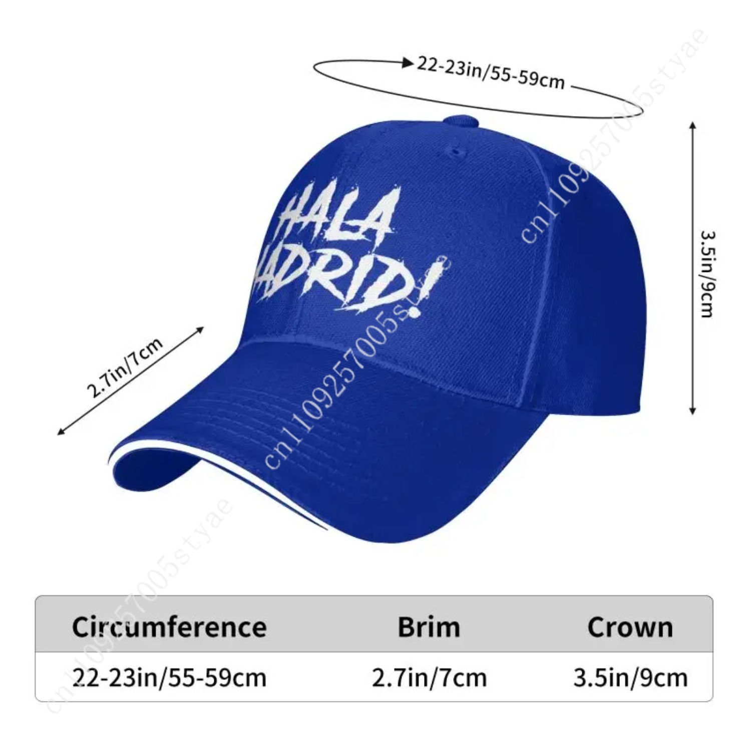 Hala Madrid Letters Print Sand - Hat Snapback Cap recensie en prijs