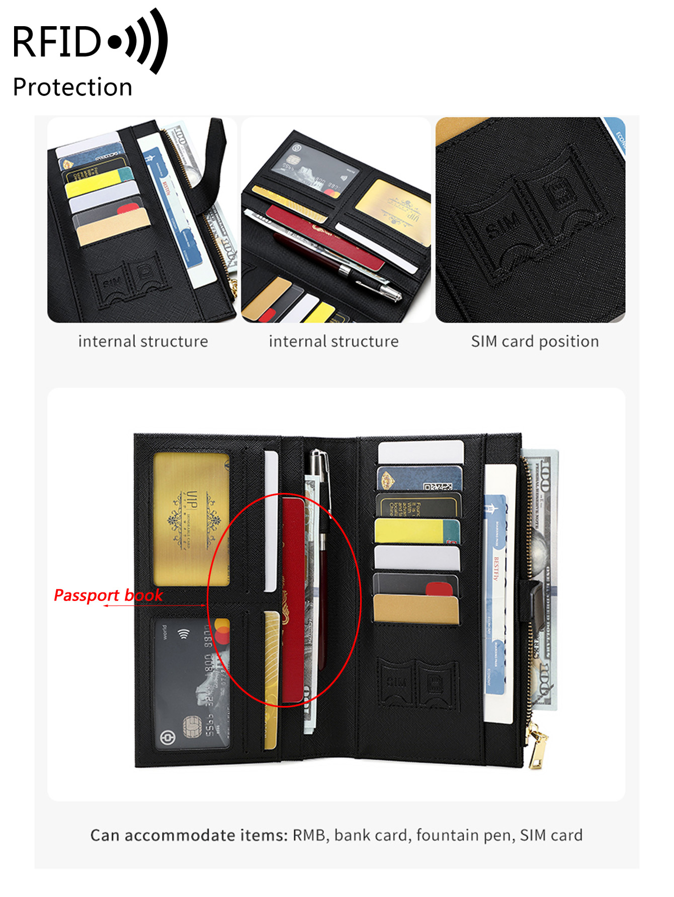 Modieuze PU-lederen RFID-reisp - Passport Wallet Rfid recensie en prijs