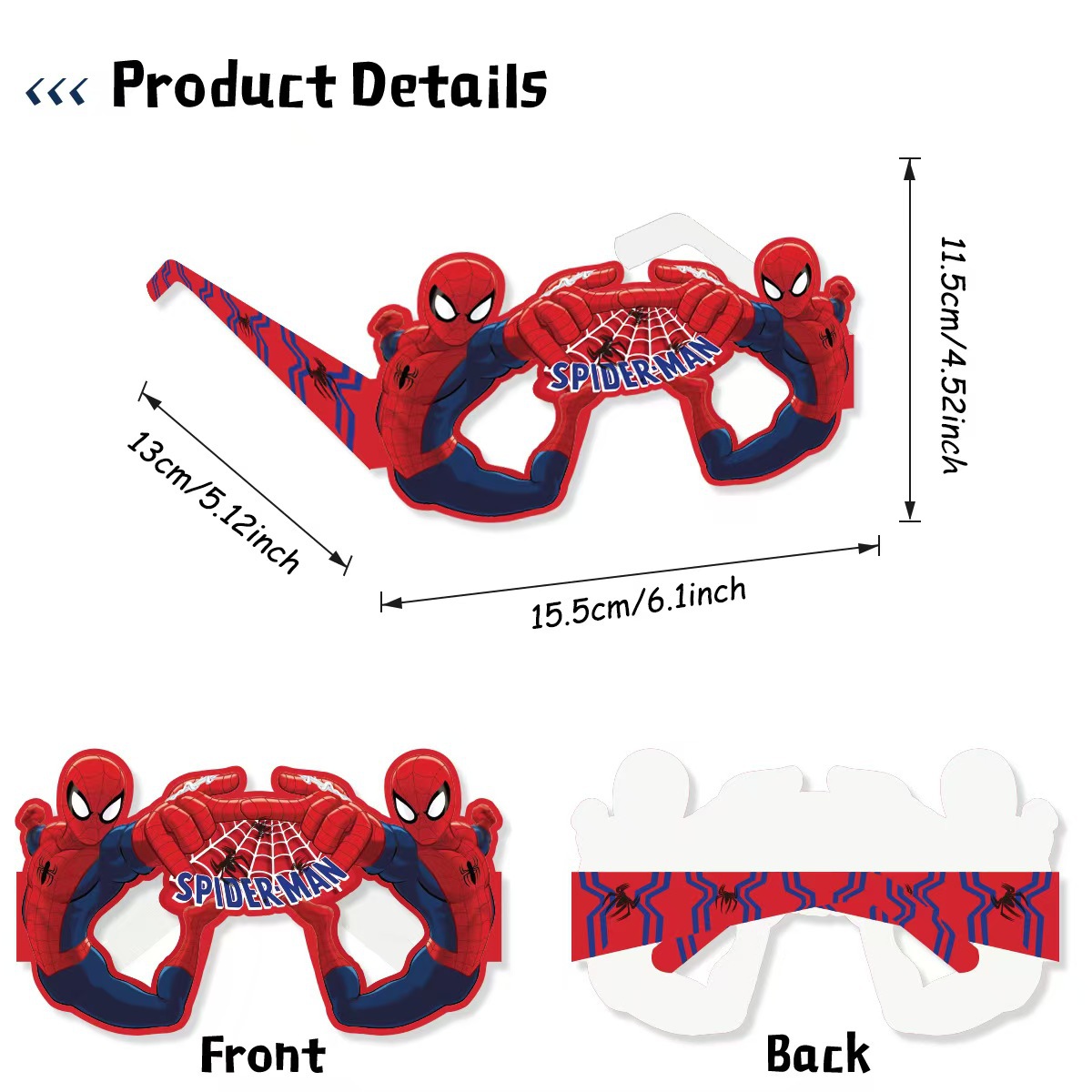 8PCS Spider-Man Papier Milieuv - Men Accessories For Birthday Gift recensie en prijs