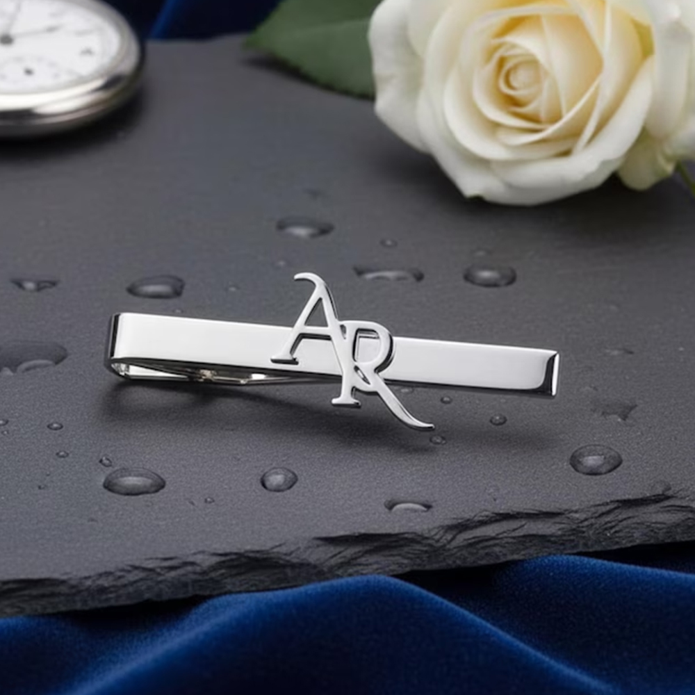 Geperonaliseerde initialen sta - Tie Clip Set recensie en prijs