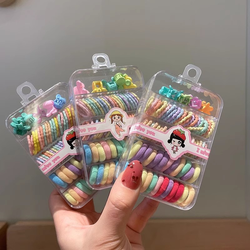 1 Set Kleurrijke haar elastiek - Tie Clip Set recensie en prijs