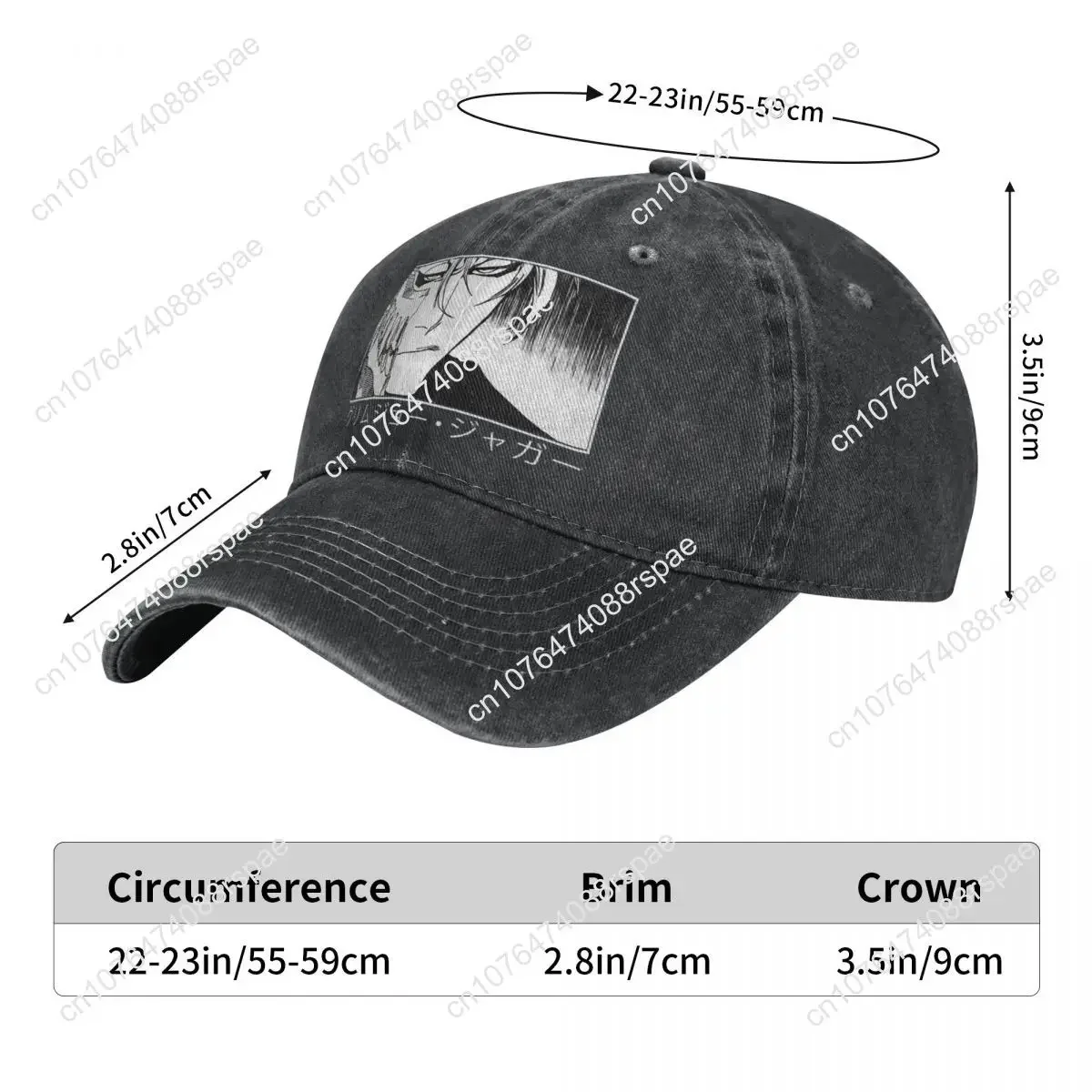 Gewassen heren baseballpet Gri - Hat Snapback Cap recensie en prijs