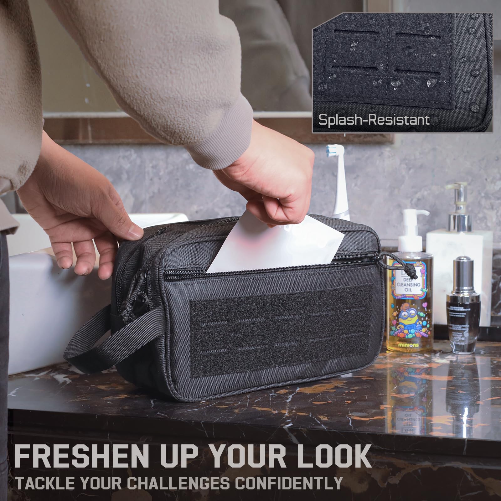 Tactische toilettas voor heren - Men Accessories Combo recensie en prijs